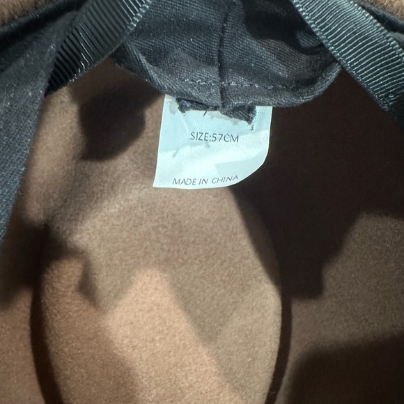 Brown Flat Brim Western Hat - Picture 6 of 6